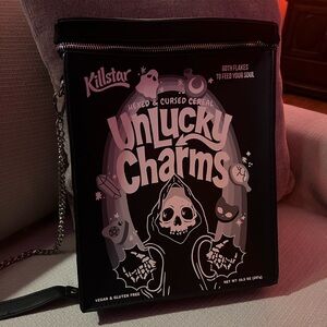Killstar Black Unlucky Charms Messenger Bag